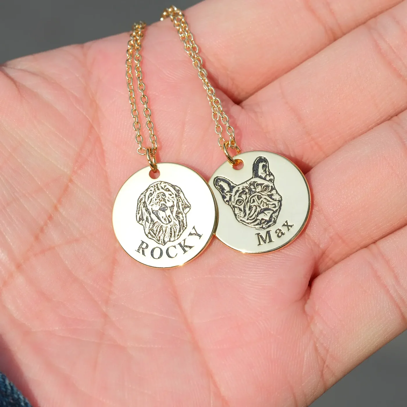 Custom Pet Portrait Necklace