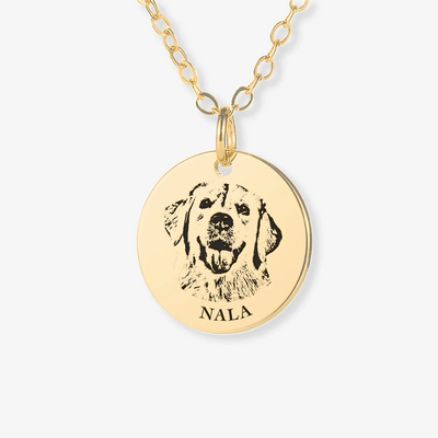 Custom Pet Portrait Necklace