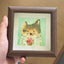 Handmade Cat Drawing with Tulips