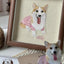 Realistic Dog Portrait with Wooden Frame