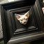3D magnetic plaster Sphynx cat portrait – customizable pet sculpture with optional display frame