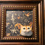 Custom magnetic plaster cat sculpture – handmade 3D pet memorial with wood frame
