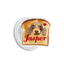 Pet phone grip with dog face on toast bread design