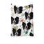 Dog blanket with paw print and border collie photo