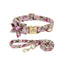 floral-dog-collar-set-pink-blossom-custom-name