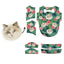 Custom ragdoll cat face tropical shirt pattern with pink hibiscus flowers on green background