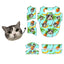 Bichon Frise face tropical pattern with flamingos and green leaves for custom pet shirt