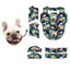 Dark tropical flamingo dog face shirt pattern layout for customization