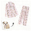 Light pink pajamas printed with Bulldog faces and “I love Rubble” design